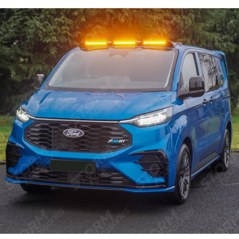 Luminex Roof Light Pod With Amber Strobe Gloss Black For Ford Transit Custom MK2 2024 on