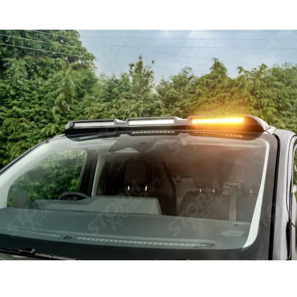 Luminex Roof Light Pod With Amber Strobe Gloss Black For Volkswagen Transporter T7 2025 on