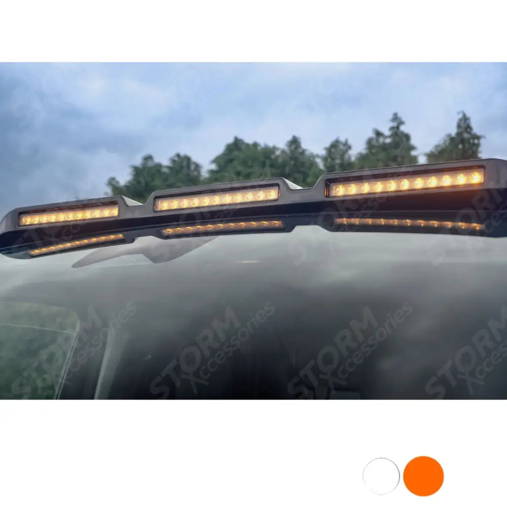 Luminex Roof Light Pod With Amber Strobe Gloss Black For Volkswagen Transporter T7 2025 on