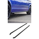 Lwb 2.4 Inch Gloss Black STX Style Sportline Side Bars Pair For Renault Trafic 2001 On / Vauxhall Vivaro 2001 -2019