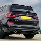 M Sport Rear Spoiler Cap In Gloss Black For Bmw X3 G01 2018-2021