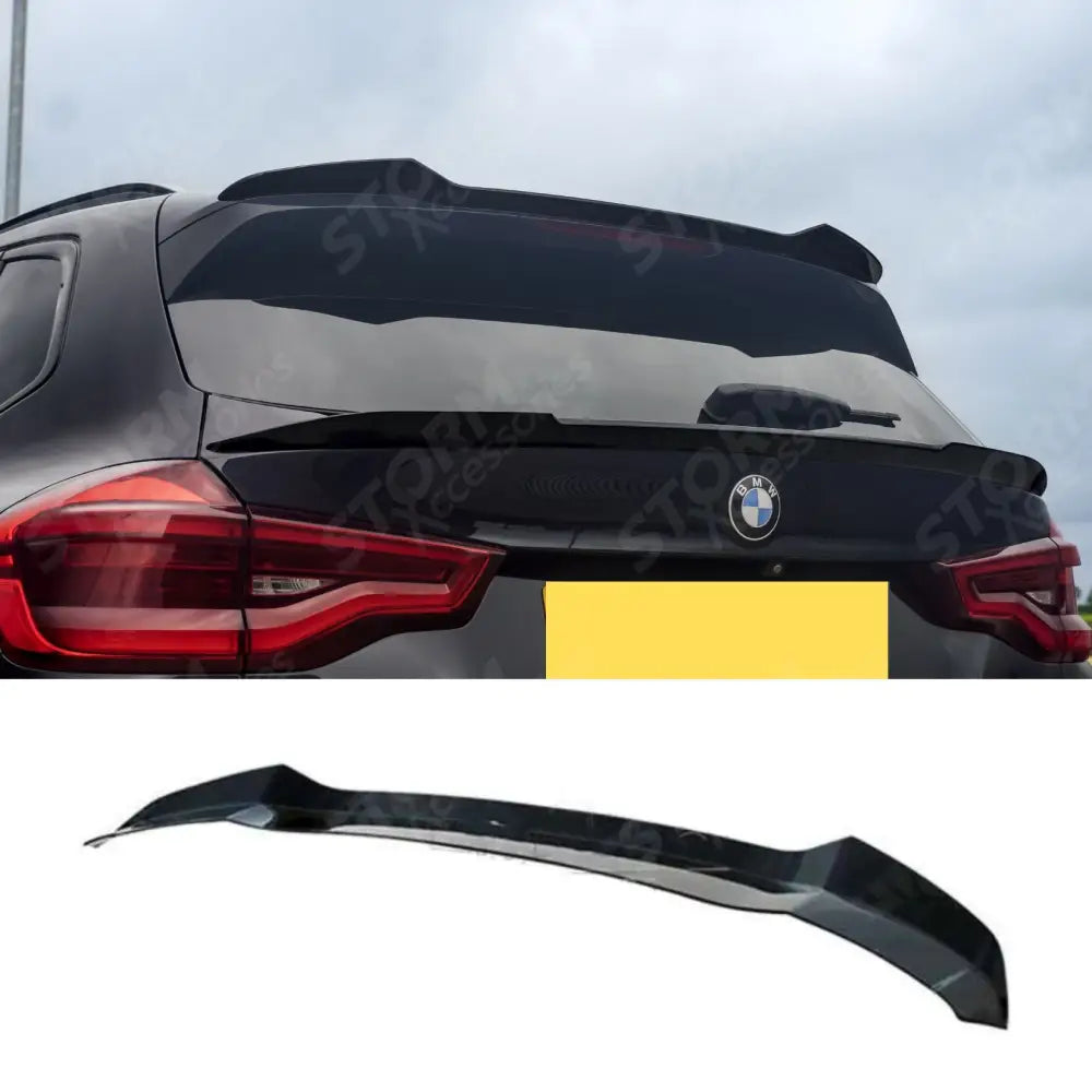 M Sport Rear Spoiler Cap In Gloss Black For Bmw X3 G01 2018-2021