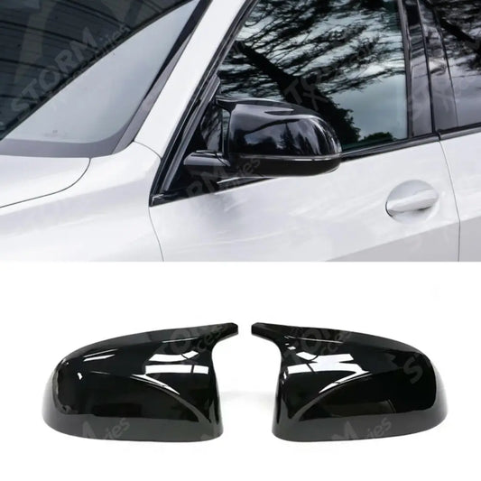 M Style Mirror Covers In Gloss Black For Bmw X5 X6 X7 X3 G05 G06 G07 G01