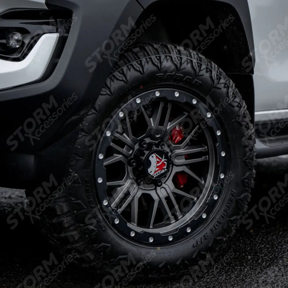 Mamba M25 Matte Grey Black Lip - 18 Inch Alloys - 6x139.7