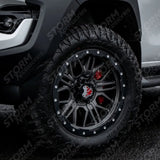 Mamba M25 Matte Grey Black Lip - 18 Inch Alloys - 6x139.7
