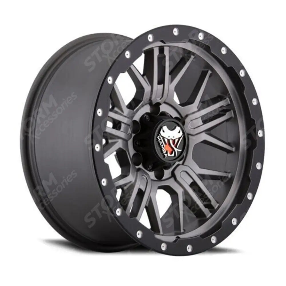 Mamba M25 Matte Grey Black Lip - 18 Inch Alloys - 6x139.7