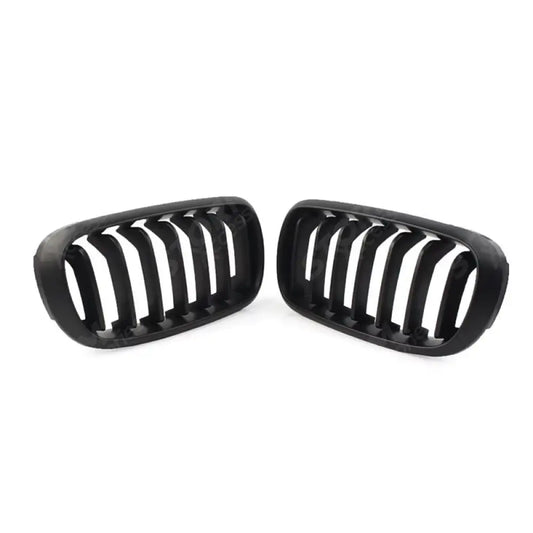 Matte Black Front Grill Solid Slat For Bmw X5 F15 2013-2018