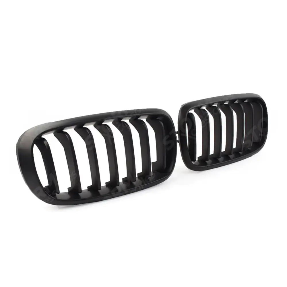 Matte Black Front Grill Solid Slat For Bmw X5 F15 2013-2018