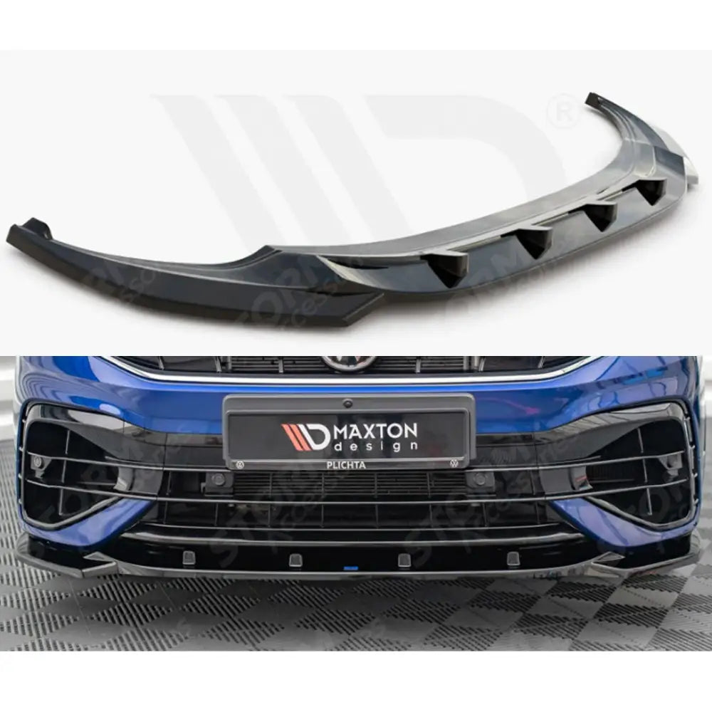 Maxton Front Splitter V3 For Vw Tiguan R / R-line Mk2 2020+