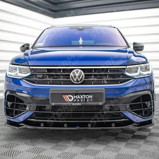 Maxton Front Splitter V3 For Vw Tiguan R / R-line Mk2 2020+