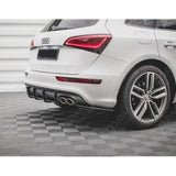 Maxton Rear Bumper Splitters Gloss Black For Audi Sq5 Mk1 (8r) 2012-2017
