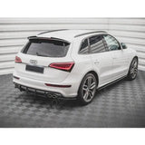 Maxton Rear Bumper Splitters Gloss Black For Audi Sq5 Mk1 (8r) 2012-2017