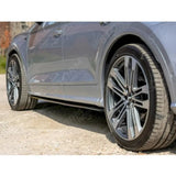 Maxton Side Skirt Diffusers Gloss Black For Audi Sq5/q5 S-line Mk2 2017+