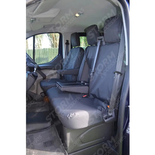 Maxus Deliver 9 & Edeliever 9 2020+ - Front Tailored Seat Covers - 3 Seat With Work Tray