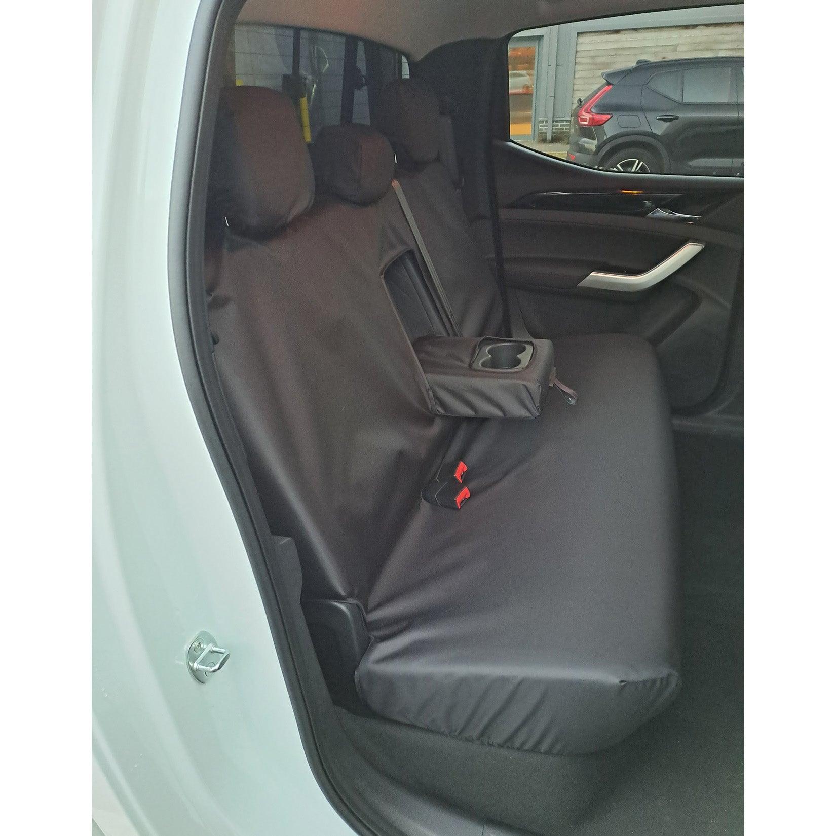 MAXUS T90 2021+ DOUBLE CAB REAR SEAT COVERS – BLACK - Storm Xccessories