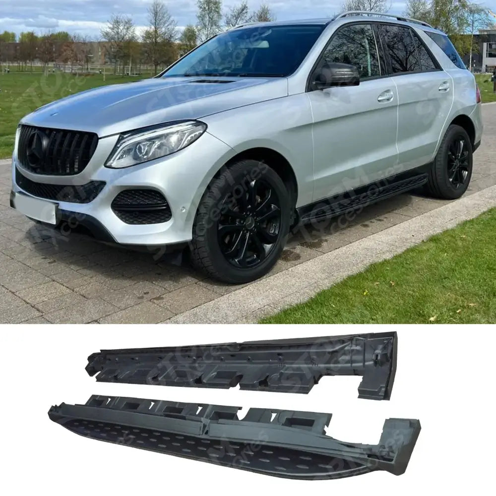 Mercedes Benz Ml / Gle W166 2012 On Oem Style Side Steps - Running Boards - In Black - Pair