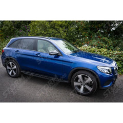 Mercedes Glc X253 2015-2022 Oe Style Integrated Side Steps Running Boards - Gloss Black Edition