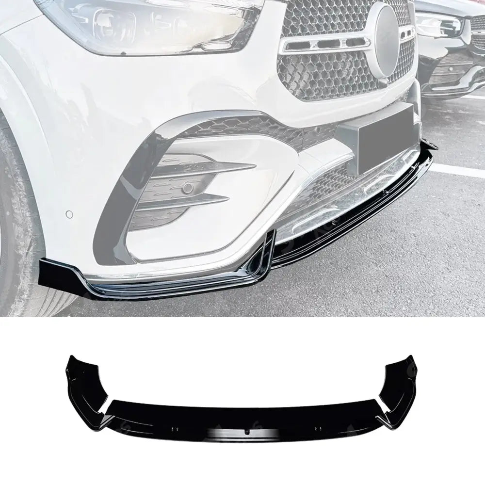 Mercedes GLE W167 C167 2024+ AMG Line Facelift Front Splitter In Gloss Black
