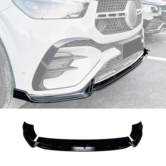 Mercedes GLE W167 C167 2024+ AMG Line Facelift Front Splitter In Gloss Black