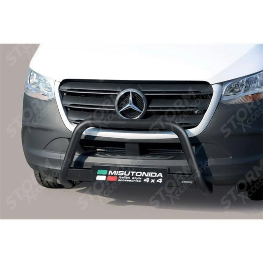 Mercedes Sprinter 2018 On Misutonida Front A-bar - 63mm - Black