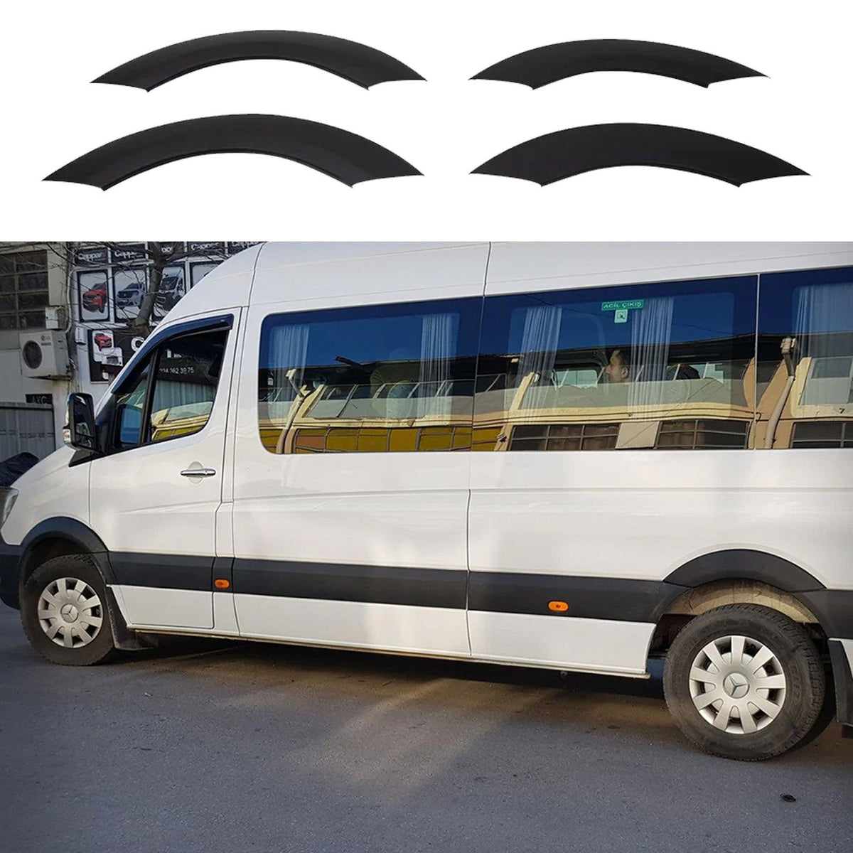 Sprinter Rear Wheel Arch Mercedes Sprinter W906 Facelift 2014-2018 Wheel Arch Trims (4 Pcs ...