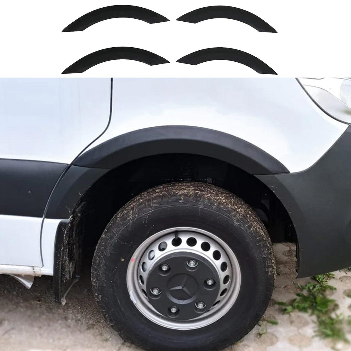 Sprinter Rear Wheel Arch Mercedes Sprinter W907 2018+ Wheel Arch Trims V2 (4 Pcs) – Storm ...