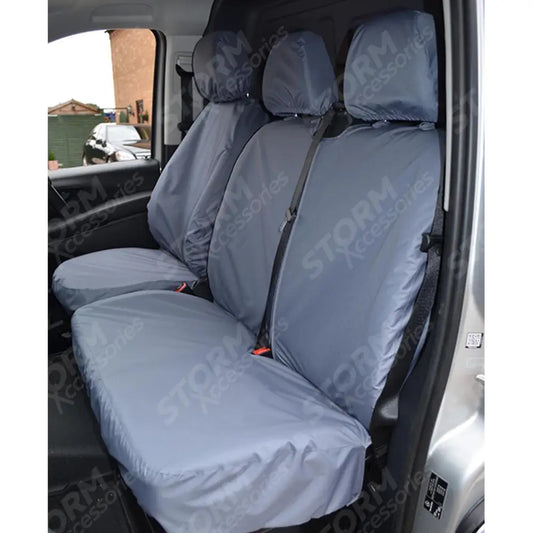 Mercedes Vito 2015 On Front Triple Tailored Seat Covers In Grey