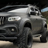 Mercedes X-class W470 2017+ Wheel Arch Kit In Gloss Black