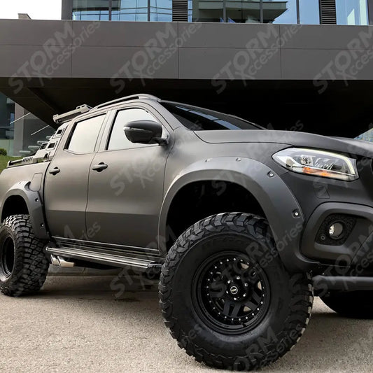 Mercedes X-class W470 2017+ Wheel Arch Kit In Matte Black