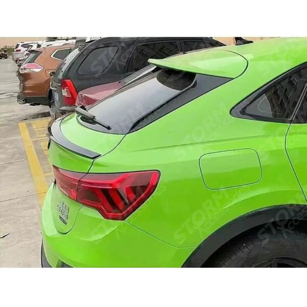 Mid Spoiler In Gloss Black For Audi Q3 Sportback 2019 On