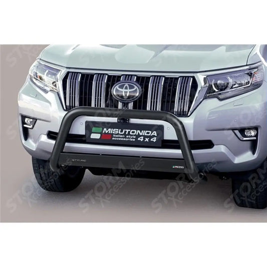 Misutonida 63mm Front Bull Bar In Black For Toyota Landcruiser Lc150 2018 Onward