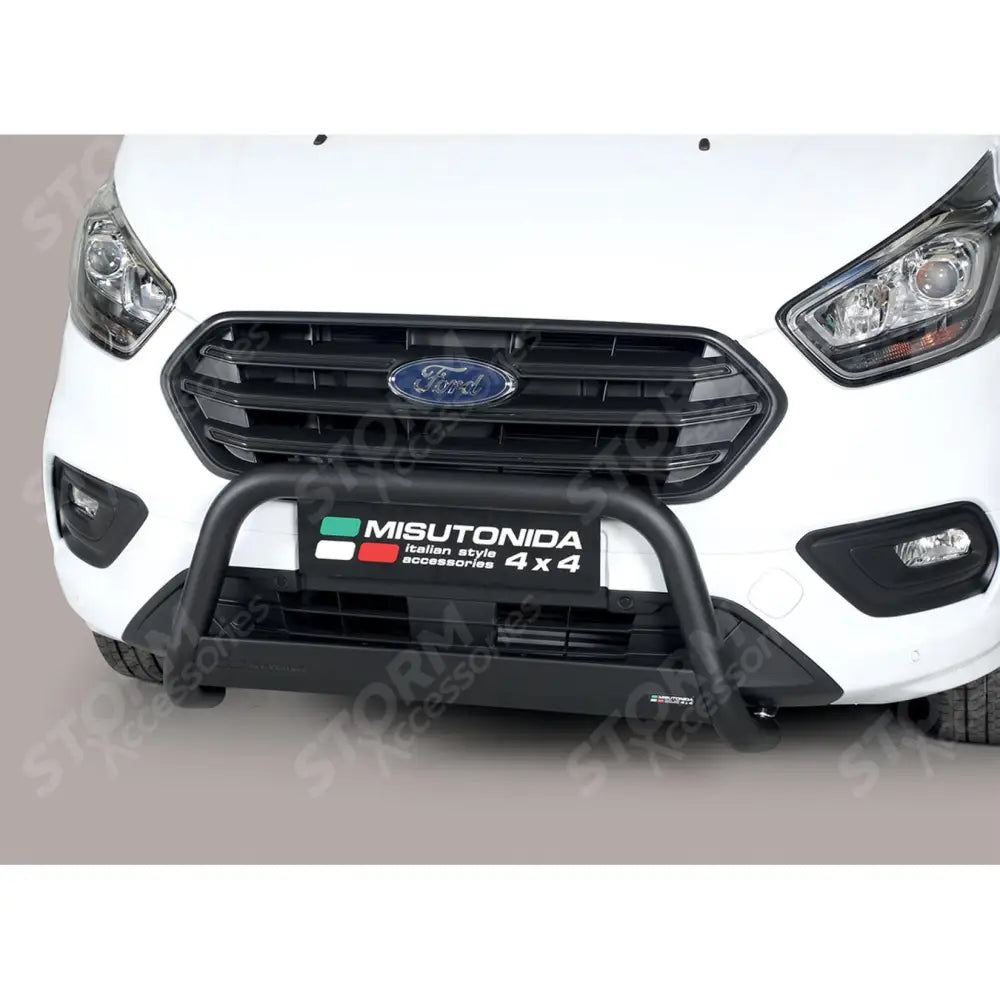 Misutonida Ec Approved Black Front A-bar 63mm For Ford Transit Custom 2018 - 2024
