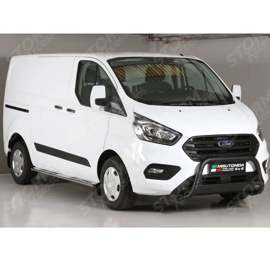 Misutonida Ec Approved Black Front A-bar 63mm For Ford Transit Custom 2018 - 2024