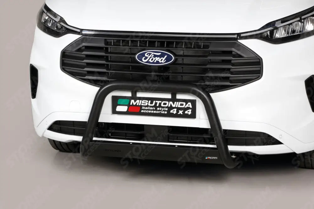 Misutonida EC Approved Front A-Bar 63MM Black Finish For Ford Transit Custom 2024 On