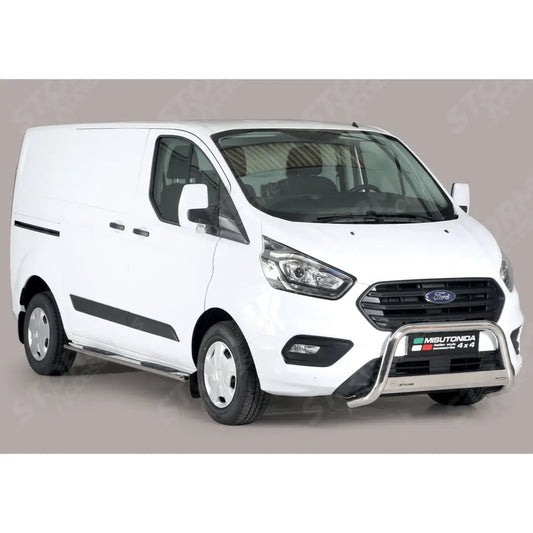 Misutonida Ec Approved Front A-bar 63mm Stainless Finish For Ford Transit Custom 2018 - 2024