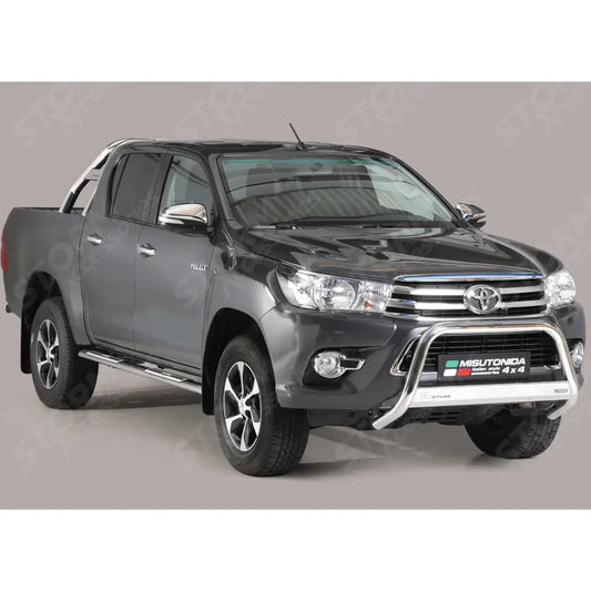 Misutonida Ec Approved Front A-bar 63mm Stainless Finish For Toyota Hilux Mk8 2016-2020
