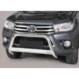 Misutonida Ec Approved Front A-bar 63mm Stainless Finish For Toyota Hilux Mk8 2016-2020