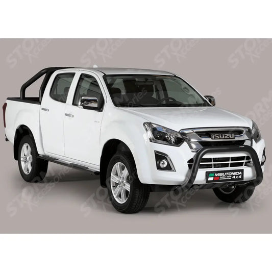 Misutonida Ec Approved Front A-bar 76mm Black For Isuzu D-max 2012-2018