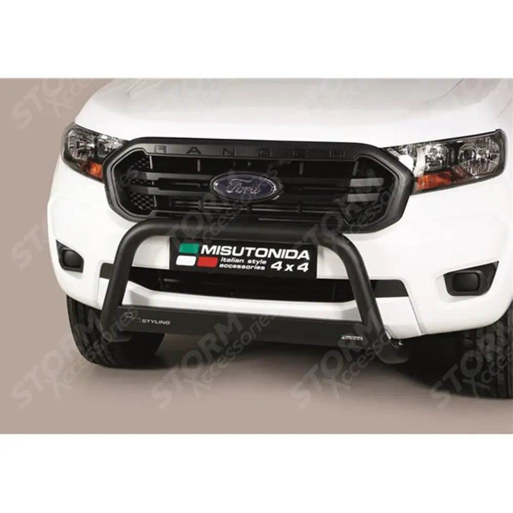 Misutonida Ec Approved Front A-bar Bull Bar 63mm Black Finish For Ford Ranger T6 2012-2022