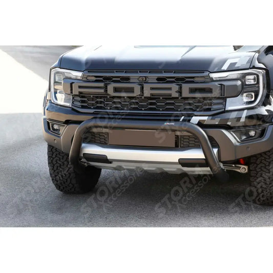 Misutonida Ec Approved Front Bar 76mm Black For Ford Ranger Raptor 2022 On