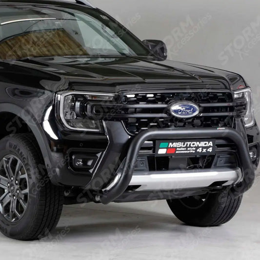 Misutonida Ec Approved Front Bar 76mm Black For Ford Ranger T9 2023 On