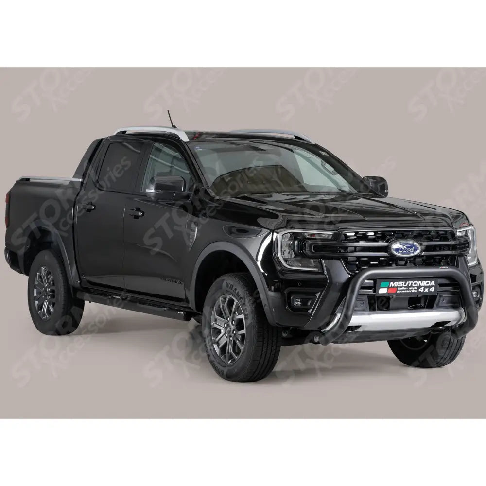 Misutonida Ec Approved Front Bar 76mm Black For Ford Ranger T9 2023 On