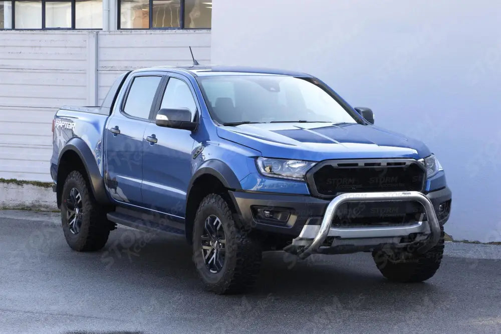 Misutonida Ec Approved Front Bar 76mm Silver For Ford Ranger Raptor 2019 - 2022