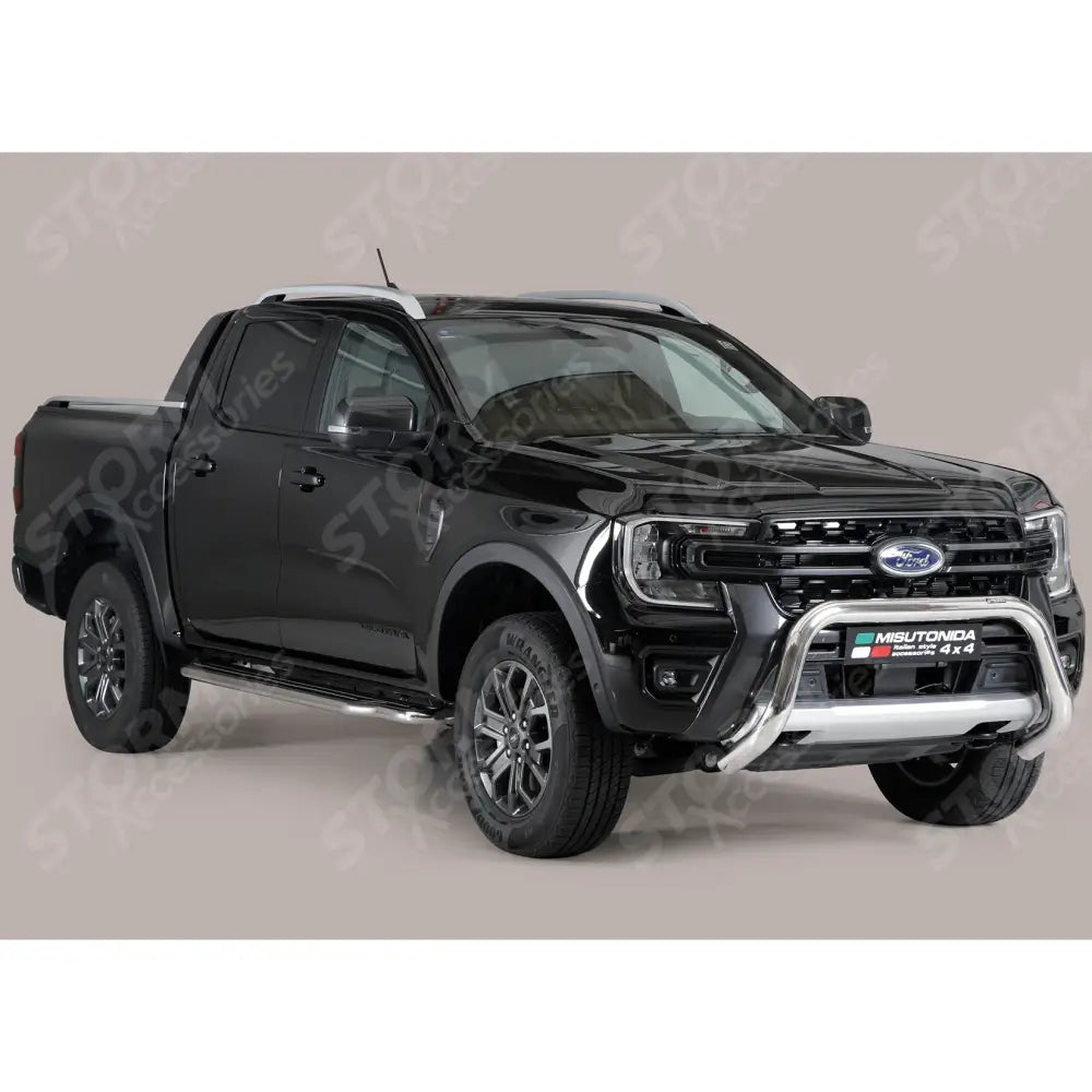 Misutonida Ec Approved Front Bar 76mm Silver For Ford Ranger T9 2023 On