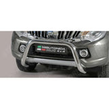 Misutonida Ec Approved Front Bar 76mm Stainless Finish For Mitsubishi L200 Series 5 2015 On