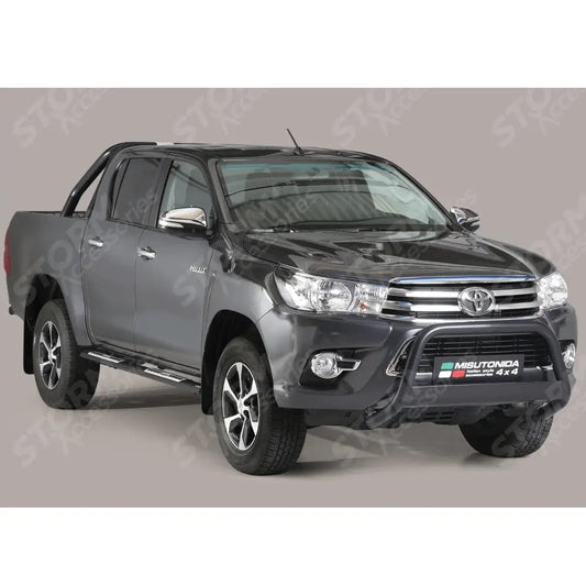 Misutonida Eu Approved Front A-bar 63mm Black Finish For Toyota Hilux Mk8 2016-2020