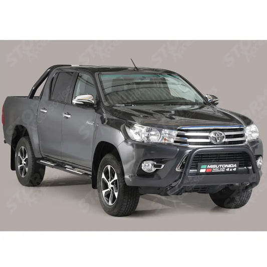 Misutonida Eu Approved Front A-bar 63mm Black Finish For Toyota Hilux Mk8 2016-2020