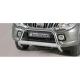 Misutonida Eu Approved Front A-bar 63mm Stainless Finish For Mitsubishi L200 Series 5 2016 On