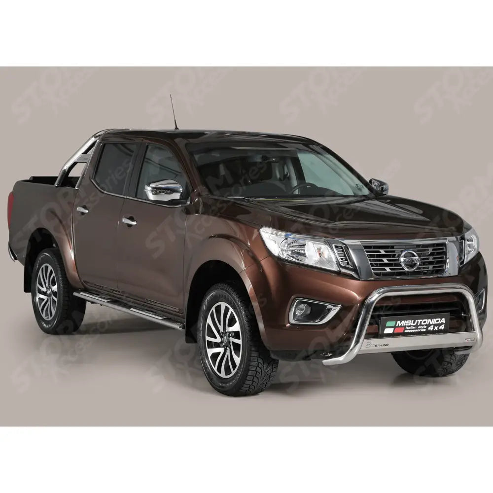 Misutonida Eu Approved Front A-bar 63mm Stainless Finish For Nissan Navara Np300 2016 On
