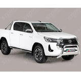 Misutonida Eu Approved Front A Bar 63mm Stainless Finish For Toyota Hilux 2021-2026